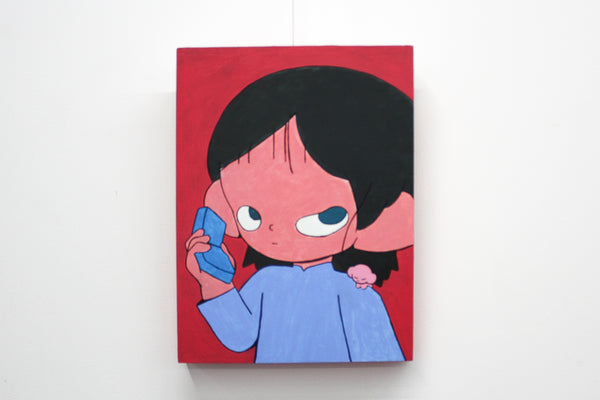 "Blue Cellphone" Acrylic Painting