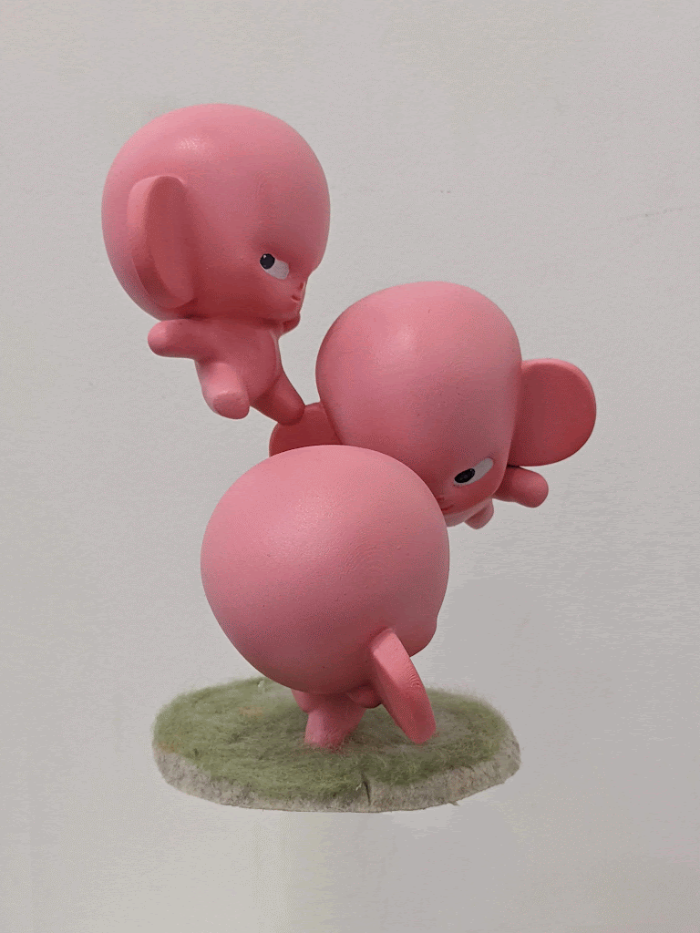 "The feeling I get when I hang out with my friends" Sculpture