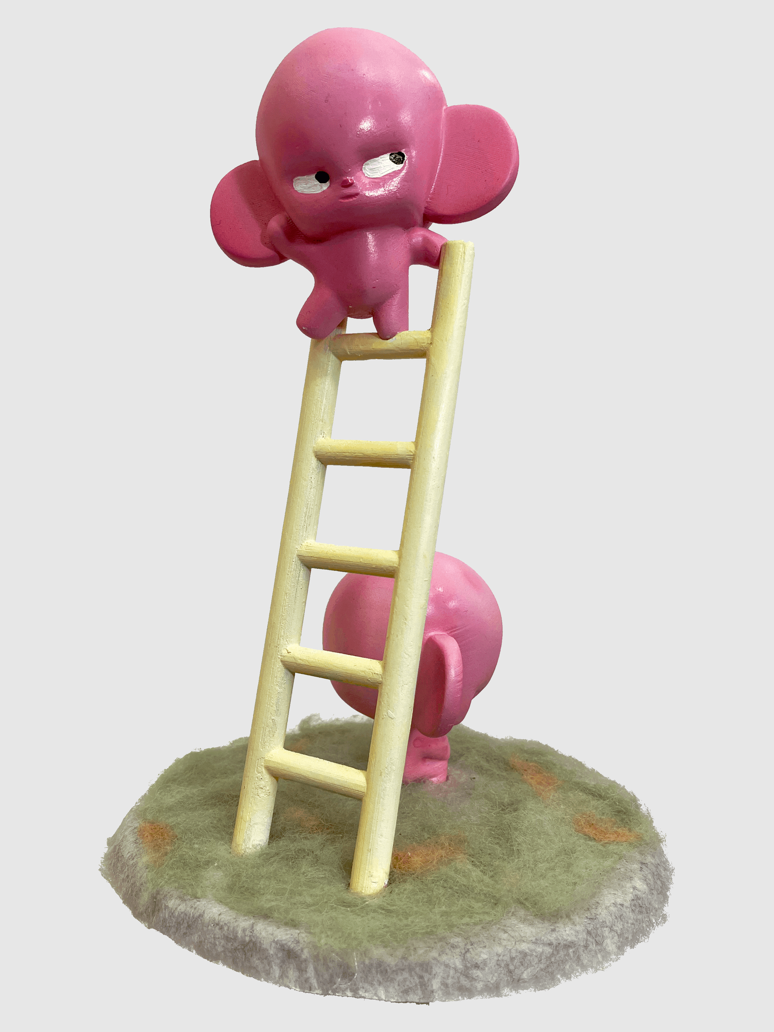 "Is it good luck to walk over a ladder?" Sculpture