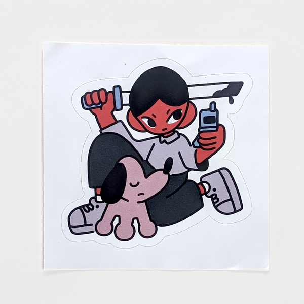 Don't Bug Me While I'm On The Phone Sticker